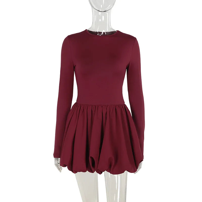 Burgundy Elegant Dress