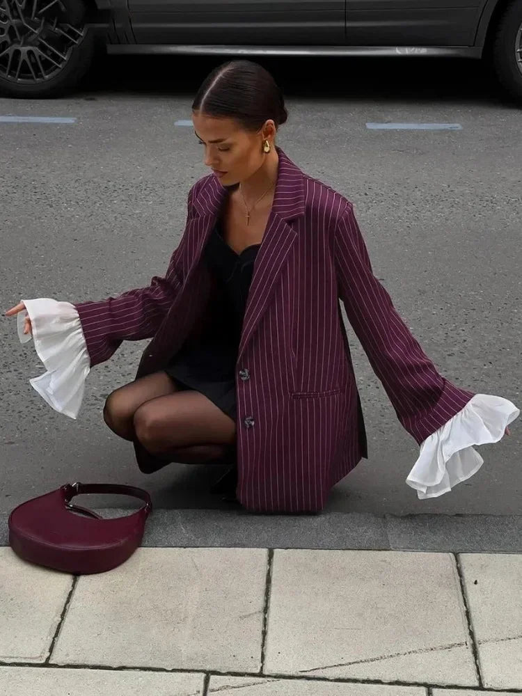Burgundy Women's Blazer